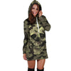 Camo Skull Hoodie Dress Camouflage with Skulls TL