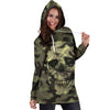 Camo Skull Hoodie Dress Camouflage with Skulls TL