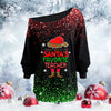 Santa’s Favorite Teacher Off Shoulder Shirt & Leggings Set TTM
