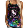 Unicorn Stay Out Of My Bubble Criss-Cross Tank Top TXX