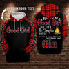 I tried to be a good girl Black Hoodie