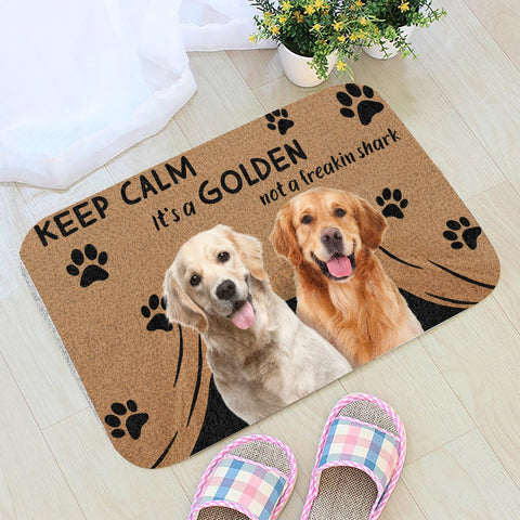 Keep Calm It's a Pitbull Not a Freakin Shark Doormat