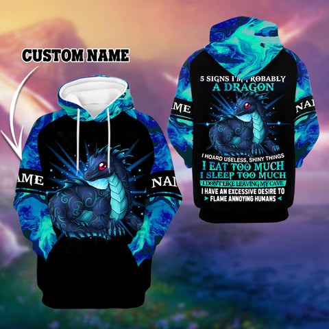 Personalized 5 Signs Dragon Unisex Hoodie For Men Women HT