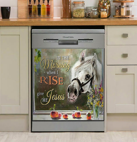 Horse In The Morning Horse Decor Kitchen Dishwasher Cover(1)