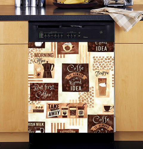But First Coffee, Coffee Is Always A Good Idea Dishwasher Cover, Kitchen Decor, Home Decor, Gifts for Coffee Lovers, Gifts for Mom HN
