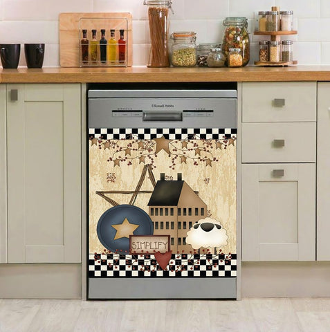 Simplify Dishwasher Cover, Star Pattern, Home Decor, Kitchen Decor, Gifts For Wife, Gifts for Mom HN