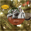 By Our Side A While Personalized Pet Memorial Ornament, Pets Memorial Keepsake, Pet Memorial Gift, Pet Lover Ornament