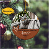 By Our Side A While Personalized Pet Memorial Ornament, Pets Memorial Keepsake, Pet Memorial Gift, Pet Lover Ornament