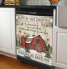 Christmas Cardinal And Farmhouse Blessed Be Each One Dishwasher Cover Christmas Home Decor Xmas Gift HT