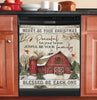 Christmas Cardinal And Farmhouse Blessed Be Each One Dishwasher Cover Christmas Home Decor Xmas Gift HT