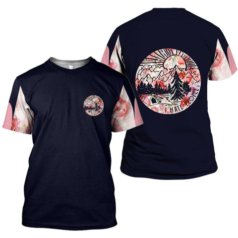 I Hate People Floral Patterns 3D All Over Printed Shirt Camping Hoodie, Zip Hoodie, Sweater, Tee