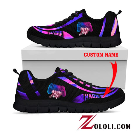 Play Station Running Black Sole Sneaker Custom TTM