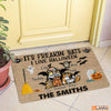 Personalized It's Freakin' Bats I Love Halloween Cats Doormat Halloween Decorations Home Decor Mat HT