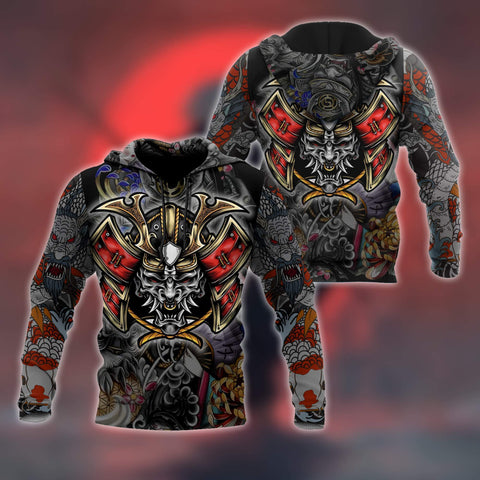 Samurai Hoodie Premium Unisex All Over Printed Samurai Shirts MEI