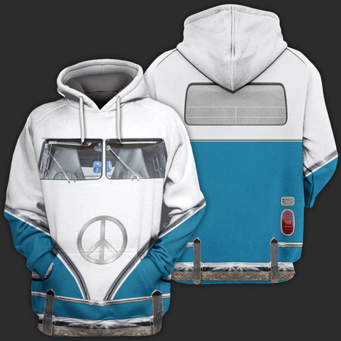 Bus Van Hippie Hoodie 3D