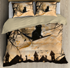Halloween Bedspread Black Cat Halloween  Set