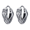 Round Earrings Stainless Steel Skull Earrings