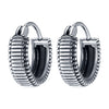 Round Earrings Stainless Steel Skull Earrings