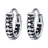 Round Earrings Stainless Steel Skull Earrings