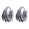 Round Earrings Stainless Steel Skull Earrings