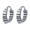 Round Earrings Stainless Steel Skull Earrings