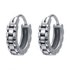 Round Earrings Stainless Steel Skull Earrings