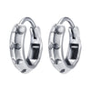Round Earrings Stainless Steel Skull Earrings