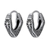 Round Earrings Stainless Steel Skull Earrings