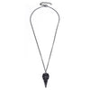 Novelty Stereo Crow Head Skull Pendant Necklace