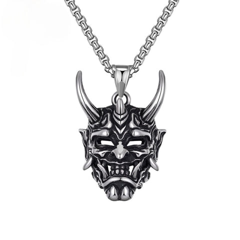 Ghost Skull Mask Pendant Necklace Cool Men's Rock Party Jewelry