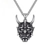 Ghost Skull Mask Pendant Necklace Cool Men's Rock Party Jewelry