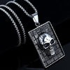 3D Skull Pendant Necklace For Men Gothic Jewelry