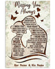 Missing You Always I Watch You Every Day Gift For Couple Customized Canvas Wall Art Print Home Decor HT