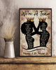 We're A Team Gift For Couple Customized Canvas Wall Art Print Home Decor HT