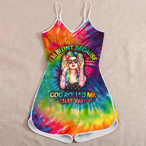 I'm Blunt Romper For Women Cannabis Marijuana 420 Weed Shirts Clothing Gifts HT