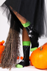 Halloween Spooky Spider Socks Black and Green Socks Halloween Gifts