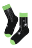 Halloween Spooky Spider Socks Black and Green Socks Halloween Gifts