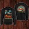 If A Bear Chases Us I’m Tripping You I Hate People Black Camping Shirt