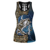 Women Tank top LeggingsBass Fishing - lines blue tattoos Camo Combo Legging + Tank