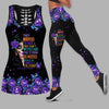Fibromyalgia Awareness Tank Top Leggings Set VA