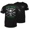 American Patriot Shirt Black Thin Blue Line Shirt The Irish