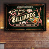 Neon Game Room Billiard Metal Sign