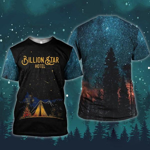 Camping Billion Star Hotel Hoodie, Zip Hoodie, Sweater, Tee