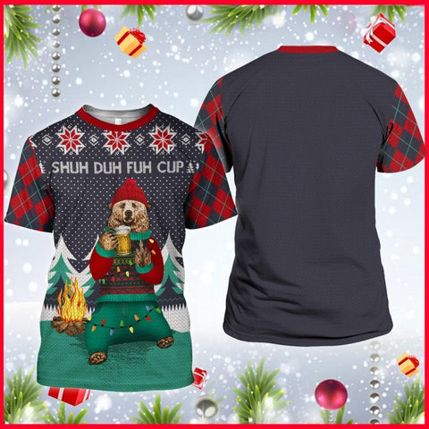 Shuh Duh Fuh Cup Camping Bear Hoodie