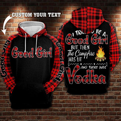 I tried to be a good girl Black Hoodie