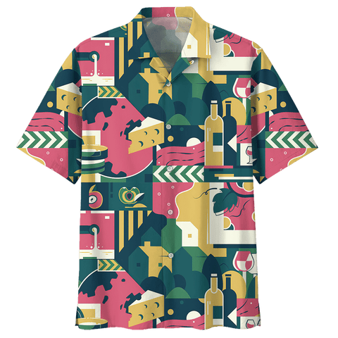 WINE HAWAIIAN SHIRT 176068