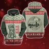 Bear Ho Ho Ho Ugly Christmas Knitting Pattern 3D All Over Printed Camping Shirt