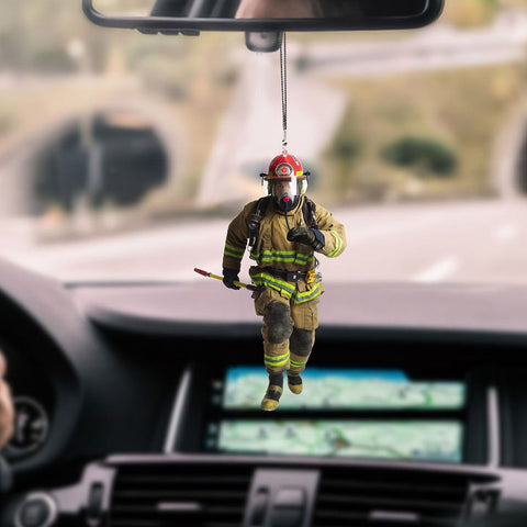 Firefighter Car Hanging Ornament
