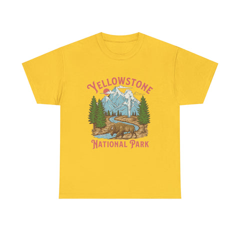 Yellowstone Tee, Yellowstone National Park Shirt, Yellowstone Vintage Inspired T-shirt, Unisex Tee, Comfort Colors , Oversized Tee