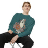 Comfort Colors® Vintage Floral Ghost Halloween sweatshirt, Retro Fall sweatshirt, Vintage halloween sweatshirt, iprintasty halloween